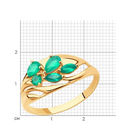 Кольцо SOKOLOV - Золото 375, Агат (арт. 37716208)