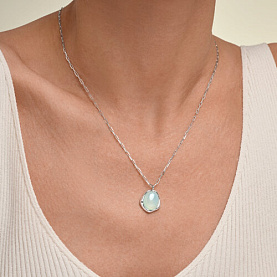 Колье SOKOLOV - Серебро 925, Халцедон (арт. 83070085)