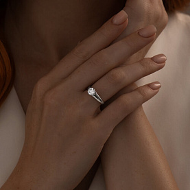 Кольцо SOKOLOV - Серебро 925, Фианит (арт. 94012017)