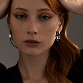 Серьги SOKOLOV - Серебро 925, Фианит (арт. 94024439)