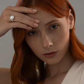 Кольцо SOKOLOV - Серебро 925, Фианит (арт. 94013561)