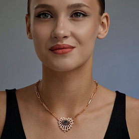 Колье SOKOLOV - Серебро 925, Фианит (арт. 93070153)