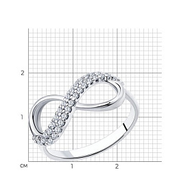Кольцо SOKOLOV - Серебро 925, Фианит (арт. 94011255)