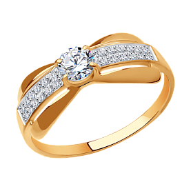 Кольцо SOKOLOV - Серебро 925, Фианит (арт. 93010497)