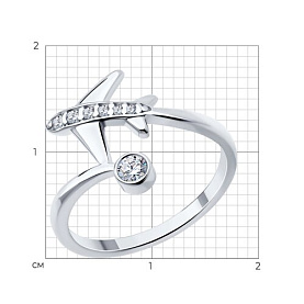 Кольцо SOKOLOV - Серебро 925, Фианит (арт. 94014185)