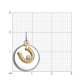 Подвеска Diamant - Серебро 925, Фианит (арт. 94-130-02104-2)