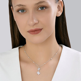 Колье SOKOLOV - Серебро 925, Фианит (арт. 94071324)