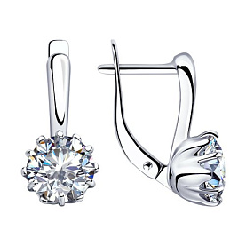 Серьги Diamant - Серебро 925, Фианит (арт. 94-120-01218-1)