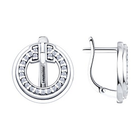 Серьги Diamant - Серебро 925, Фианит (арт. 94-120-02271-1)