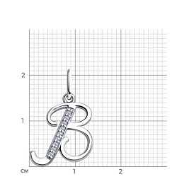 Подвеска SOKOLOV - Серебро 925, Фианит (арт. 94031365)
