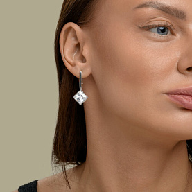 Серьги SOKOLOV - Серебро 925, Фианит (арт. 94027560)