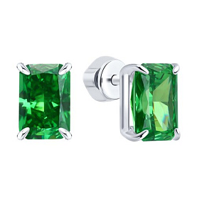 Серьги SOKOLOV - Серебро 925, Фианит (арт. 94027370)