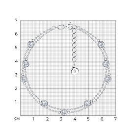 Браслет SOKOLOV - Серебро 925, Фианит (арт. 94050182)