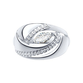 Кольцо SOKOLOV - Серебро 925, Фианит (арт. 94012949)
