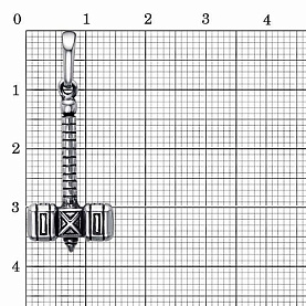 Подвеска Красная пресня - Серебро 925 (арт. 53015448)