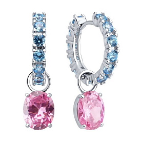 Серьги SOKOLOV - Серебро 925, Фианит (арт. 94026918)