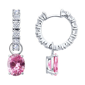 Серьги SOKOLOV - Серебро 925, Фианит (арт. 94026882)