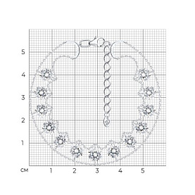 Браслет Diamant - Серебро 925, Фианит (арт. 94-150-00256-1)