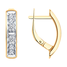 Серьги Diamant - Серебро 925, Фианит (арт. 93-120-01544-1)