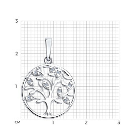 Подвеска SOKOLOV - Серебро 925, Фианит (арт. 94032891)