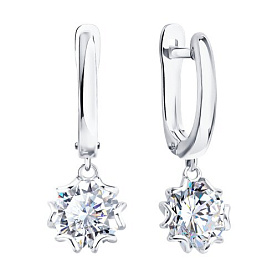 Серьги SOKOLOV - Серебро 925, Фианит (арт. 94027559)