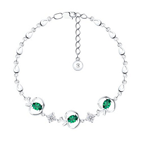 Браслет SOKOLOV - Серебро 925, Фианит (арт. 94050136)