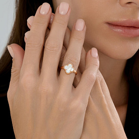 Кольцо SOKOLOV - Золото 585, Перламутр (арт. 717203)