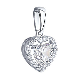 Подвеска SOKOLOV - Серебро 925, Фианит (арт. 94033256)