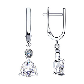 Серьги SOKOLOV - Серебро 925, Фианит (арт. 94023388)