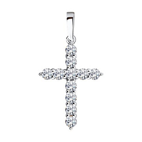 Подвеска SOKOLOV - Золото 585, Фианит (арт. 035844-3)