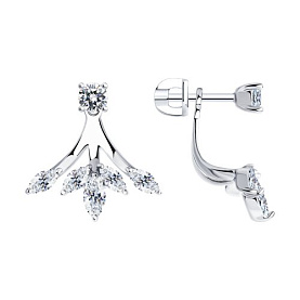 Серьги SOKOLOV - Серебро 925, Фианит (арт. 94026022)