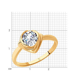 Кольцо SOKOLOV - Серебро 925, Фианит (арт. 93010811)