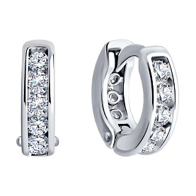 Серьги SOKOLOV - Серебро 925, Фианит (арт. 94026444)