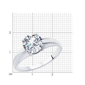 Кольцо SOKOLOV - Серебро 925, Фианит (арт. 94012830)