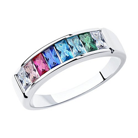 Кольцо SOKOLOV - Серебро 925, Фианит (арт. 94013255)