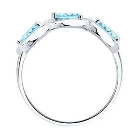 Кольцо SOKOLOV - Серебро 925, Топаз (арт. 92014907)