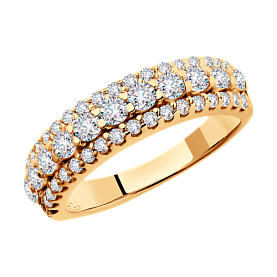 Кольцо SOKOLOV - Серебро 925, Фианит (арт. 93010402)