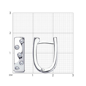 Серьги Diamant - Серебро 925, Фианит (арт. 94-120-01515-1)
