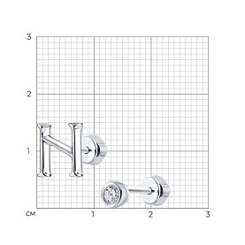 Серьги SOKOLOV - Серебро 925, Фианит (арт. 94024375)