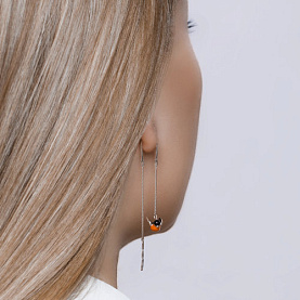 Серьги SOKOLOV - Серебро 925, Эмаль (арт. 94021855)