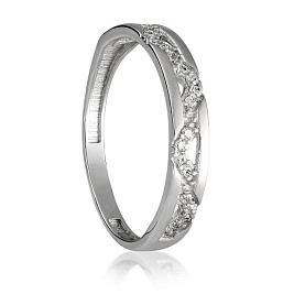 Кольцо Галатея - Серебро 925, Фианит (арт. 2757.1)