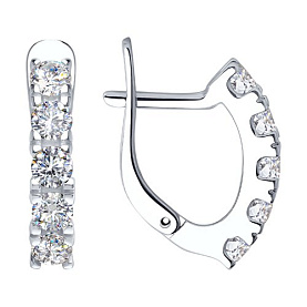 Серьги SOKOLOV - Серебро 925, Фианит (арт. 94023518)