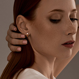 Серьги SOKOLOV - Серебро 925, Фианит (арт. 93020640)