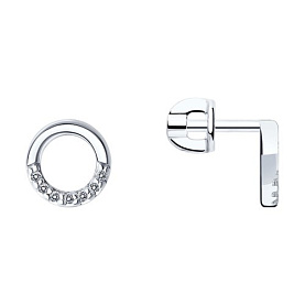 Серьги SOKOLOV - Серебро 925, Фианит (арт. 94023038)