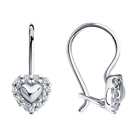 Серьги SOKOLOV - Серебро 925, Фианит (арт. 94021303)