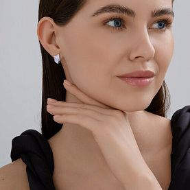 Серьги SOKOLOV - Серебро 925, Эмаль (арт. 94027009)