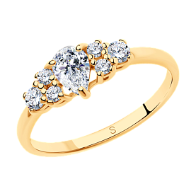 Кольцо SOKOLOV - Серебро 925, Фианит (арт. 93010408)