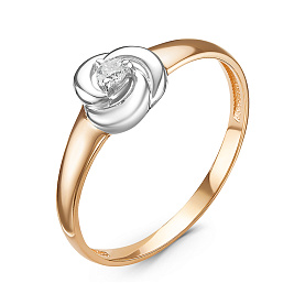 Кольцо Дельта - Золото 585, Бриллиант (арт. БР111234)