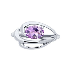 Кольцо Diamant - Серебро 925, Аметист (арт. 94-310-00174-2)