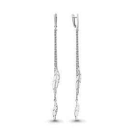 Серьги Аквамарин - Серебро 925 (арт. 34848.5)